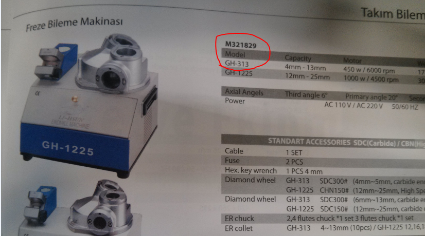 M321829 MODEL: GH-313 REPLACED BY 51474 (EMG-1225) 