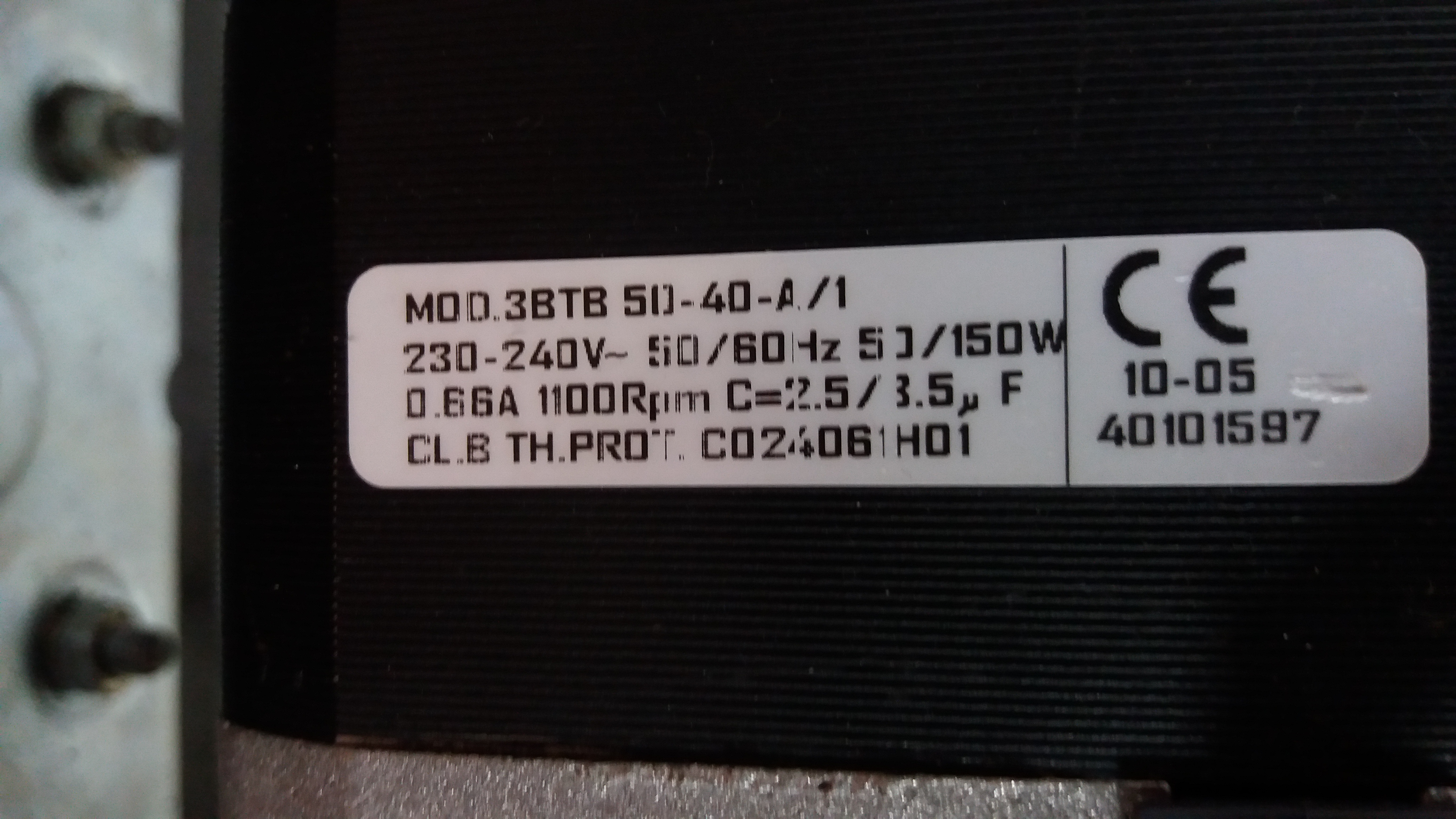 Wiring diagram MOD.3BTB 50-40-A/1