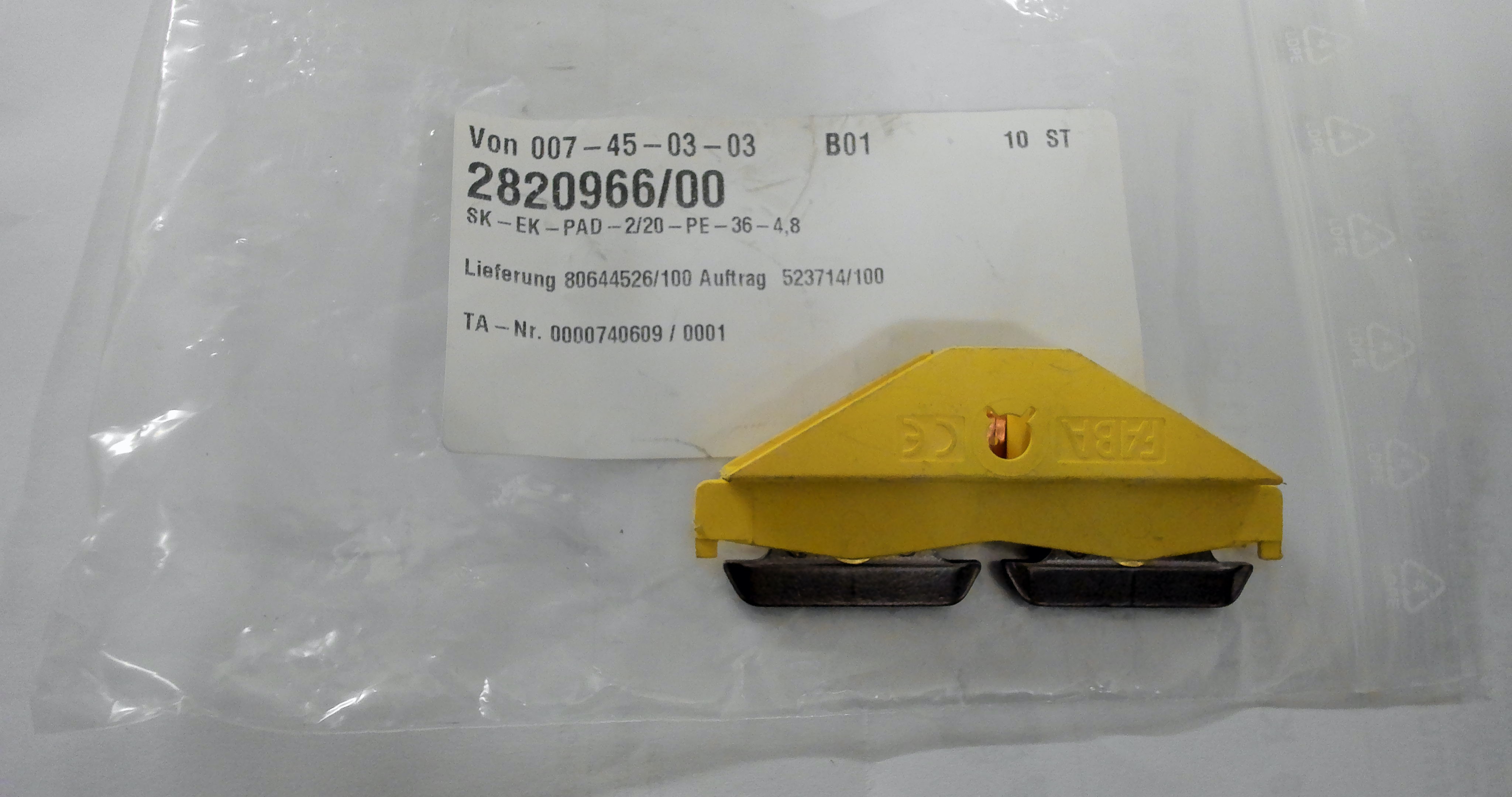 P/n: 2820966/00, Type: SK-EK-PAD-2/20-PE-36-4,8