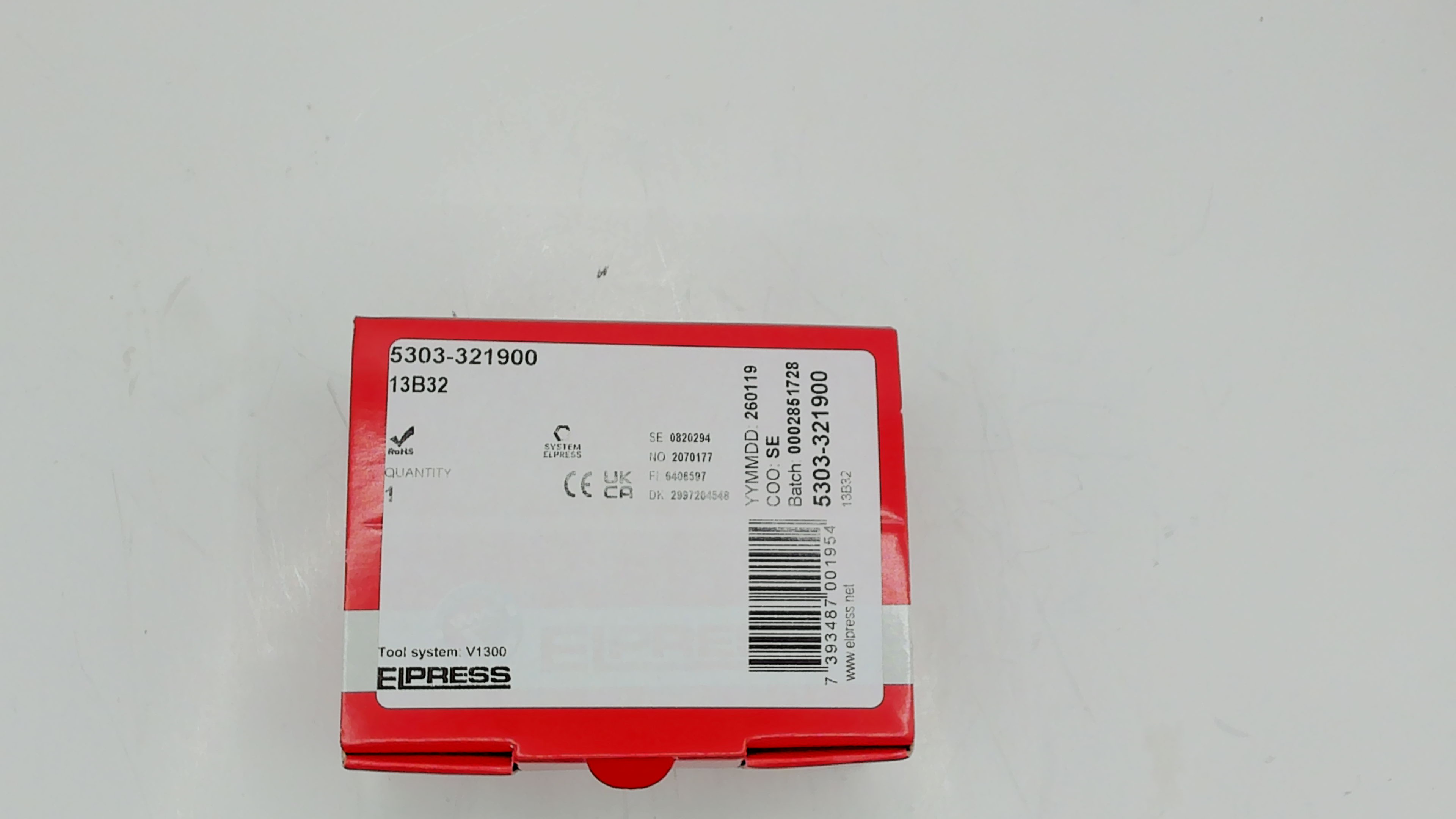 p/n: 5303-321900, Type: 13B32
