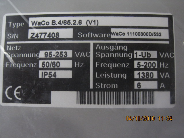 WaCo B.4/65.2.6 (V1) old type,WaCo B.4/65.2.6 (V2) new type (5-043-000-04000) preview 2
