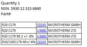 R20 C179 obsolete/altarnative type R28 (please specify the exact design; application (where the product should be used); power and voltage)