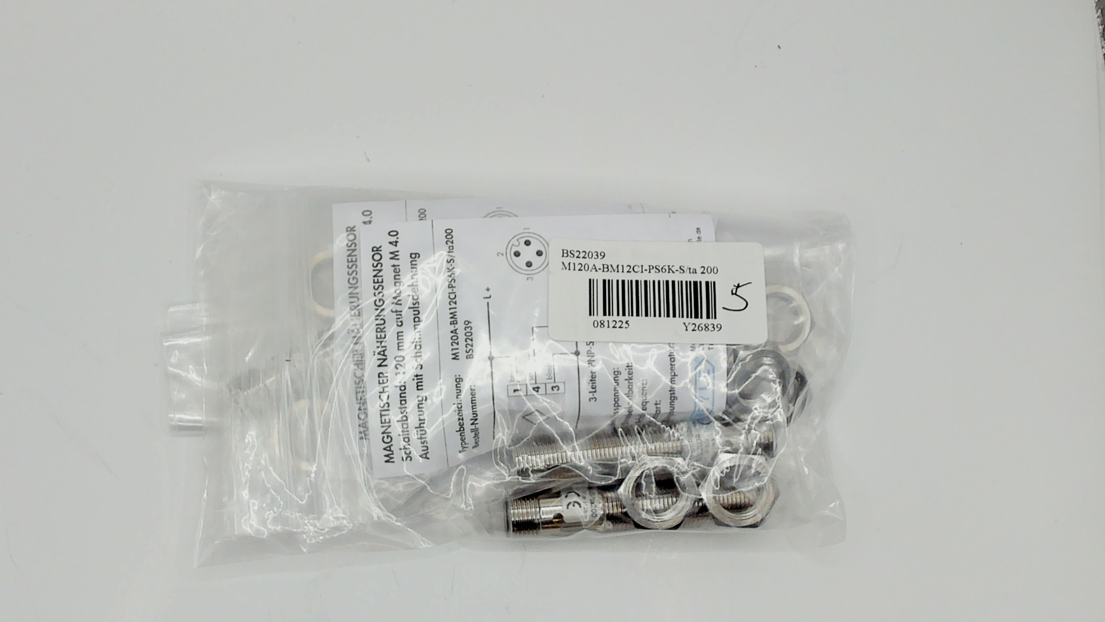 BS22039 / M120A-BM12CI-PS6K-S/ta200 - M12 Stecker