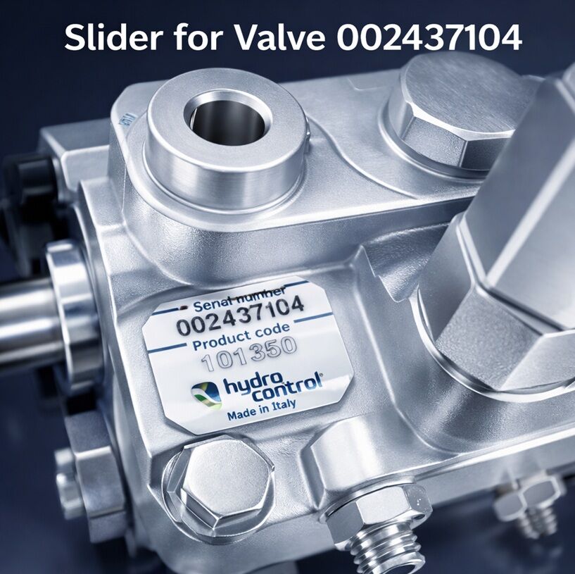 slider for valve S/N 002437104