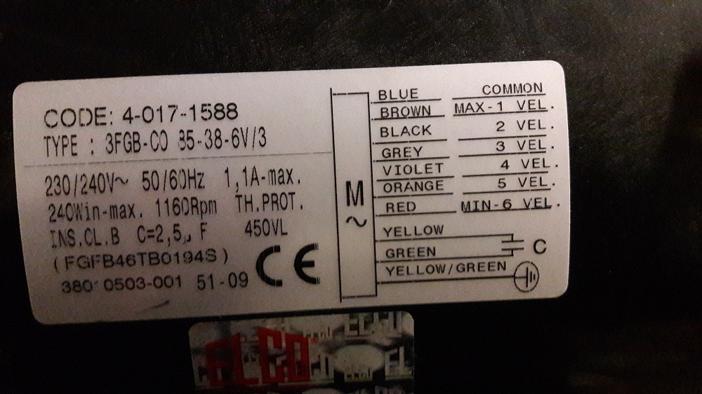 GMV 3FGB.CO.85.38.6V/3 FGFB46TB0194S SETEM011.01 *40171588*