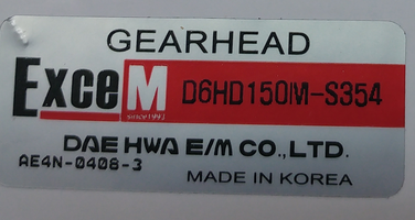 D6HD150M-S354 (decelerator) 