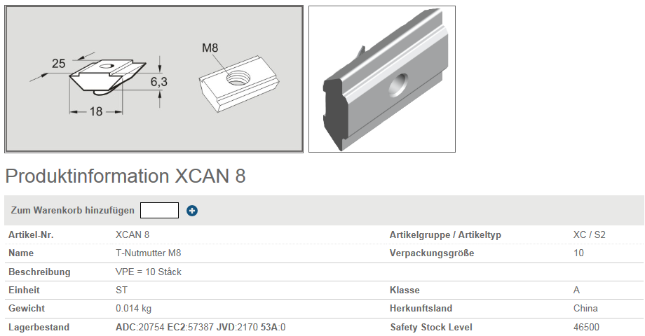 XCAN 8 (1*10) 