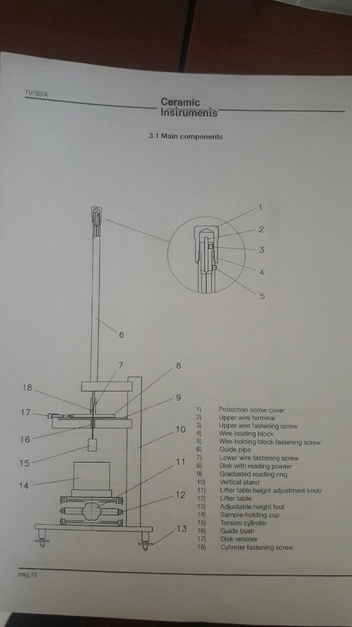 Upper wire fastening screw For TV/30/A 