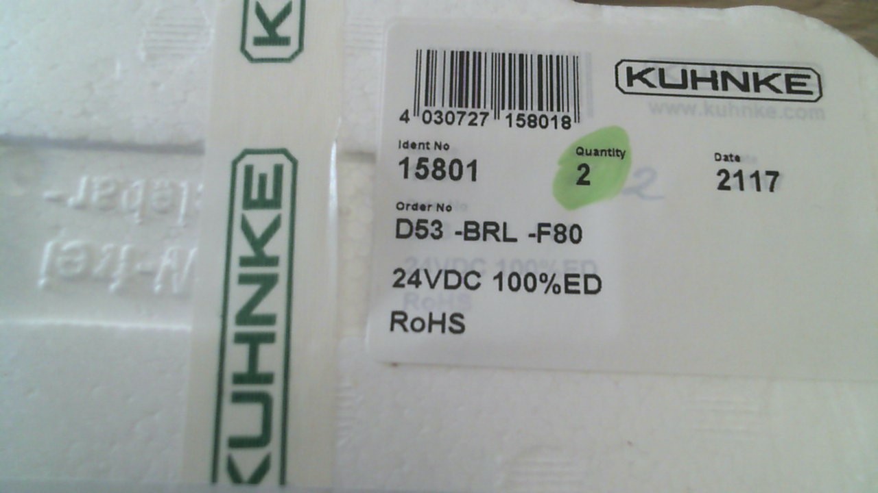 15801 / D53-BRL-F80-24VDC 100%ED
