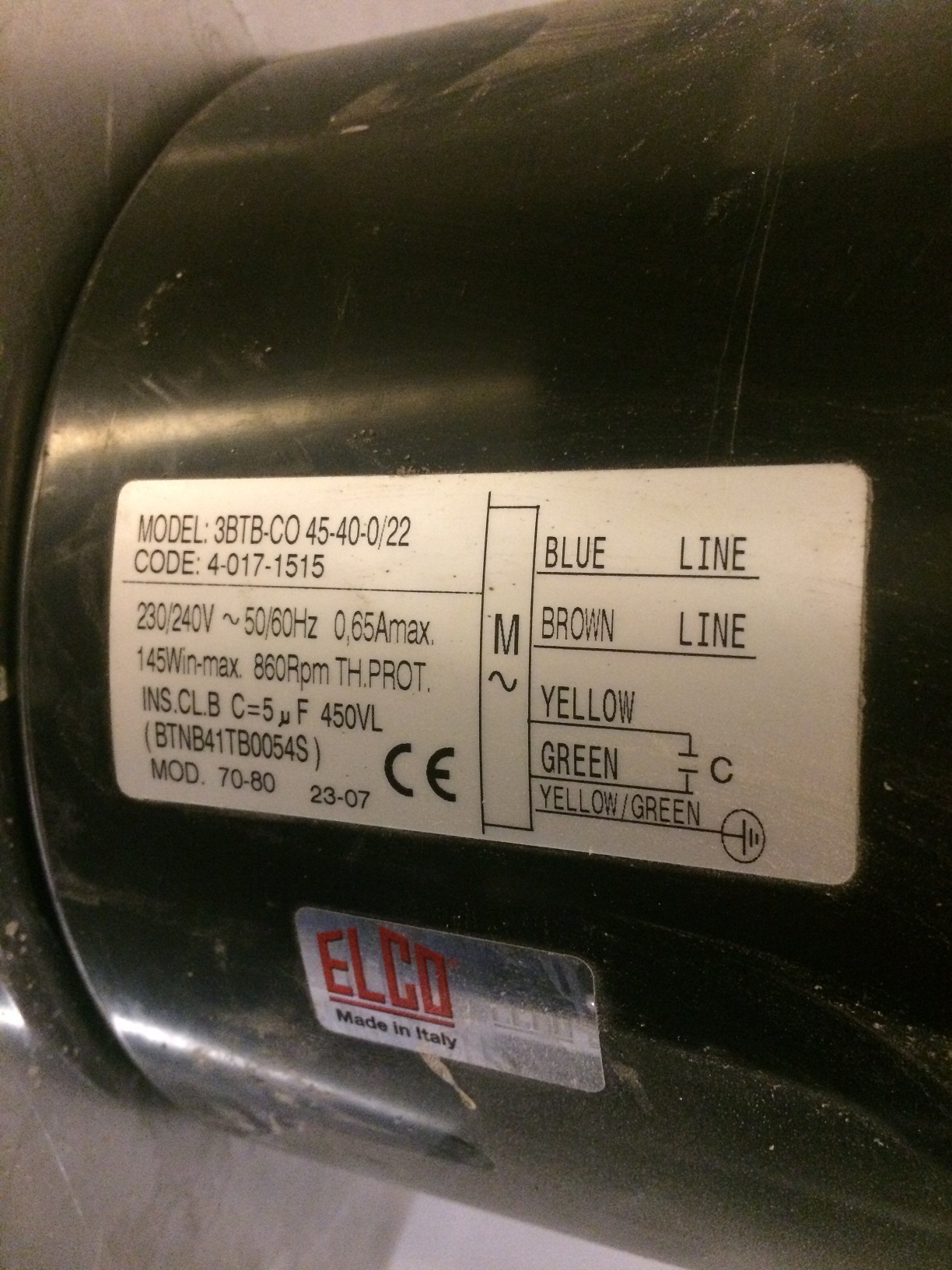 GMV 3BTB.CO.45.40.0/22 BTNB41TB0054S "SETEM359.01" *40171515*