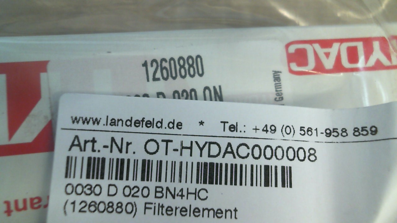 1260880 / 0030 D 020 ON (0030 D 020 BN4HC)