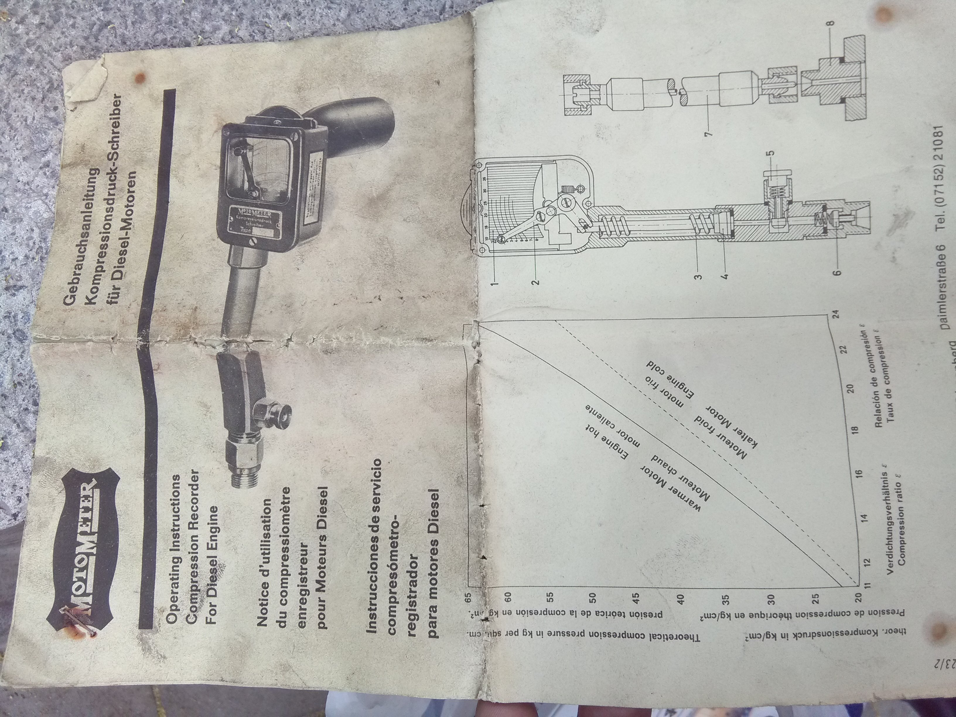 Compression Recorder 10-40 Bar 
