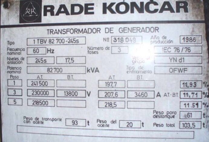 1 TBV 82 700-245s 