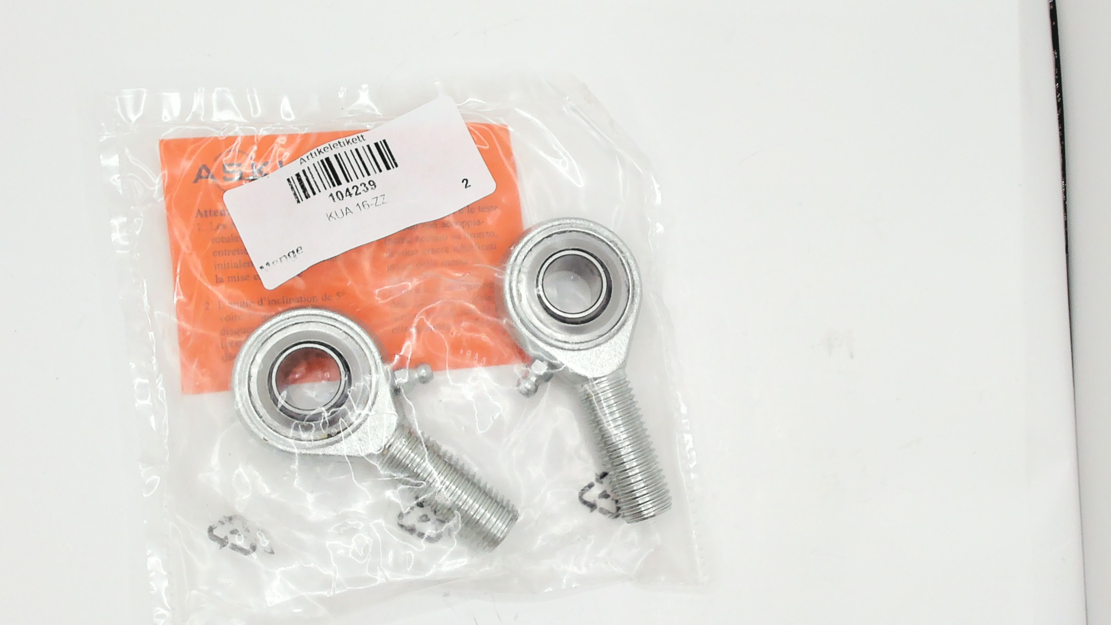 P/N  104239 Type KUA 16ZZ