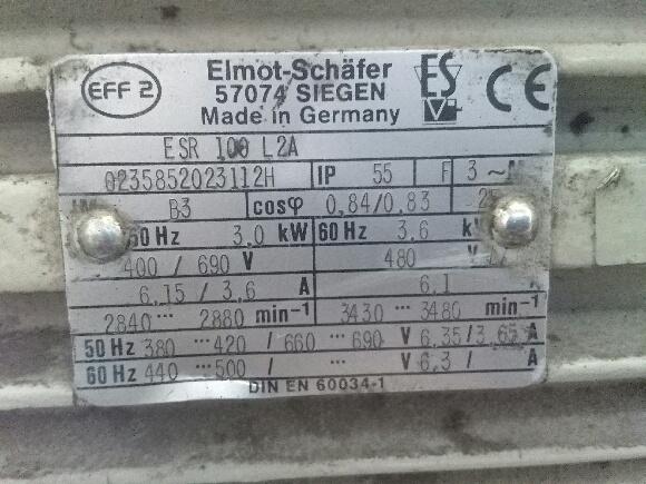ESR 100 L2A obsolete, alternative TE00322 Type: TE Q3E 100 L2D (brand Arcelik) 