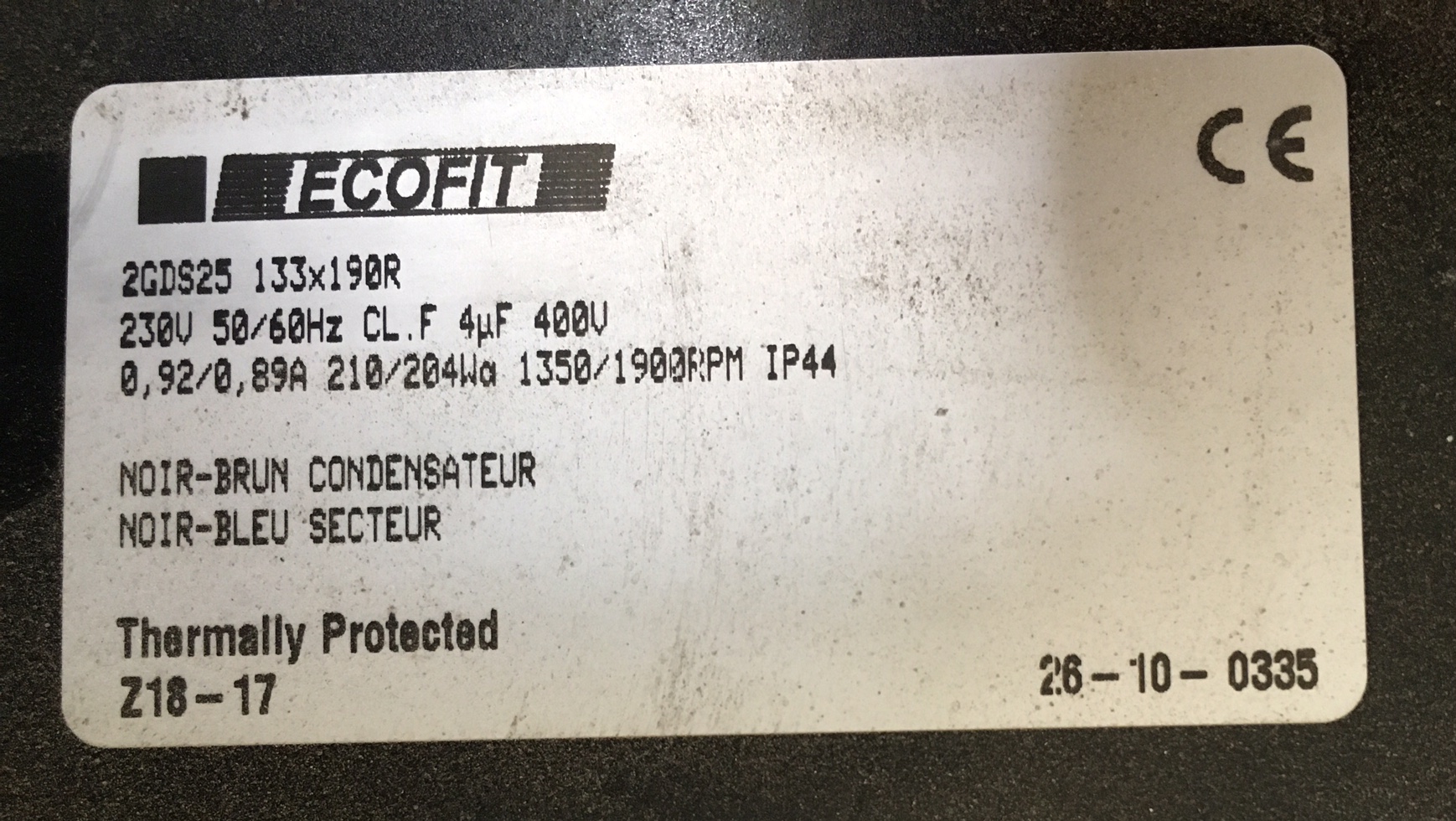 PN: 2GDS25 133x190R Z18-17