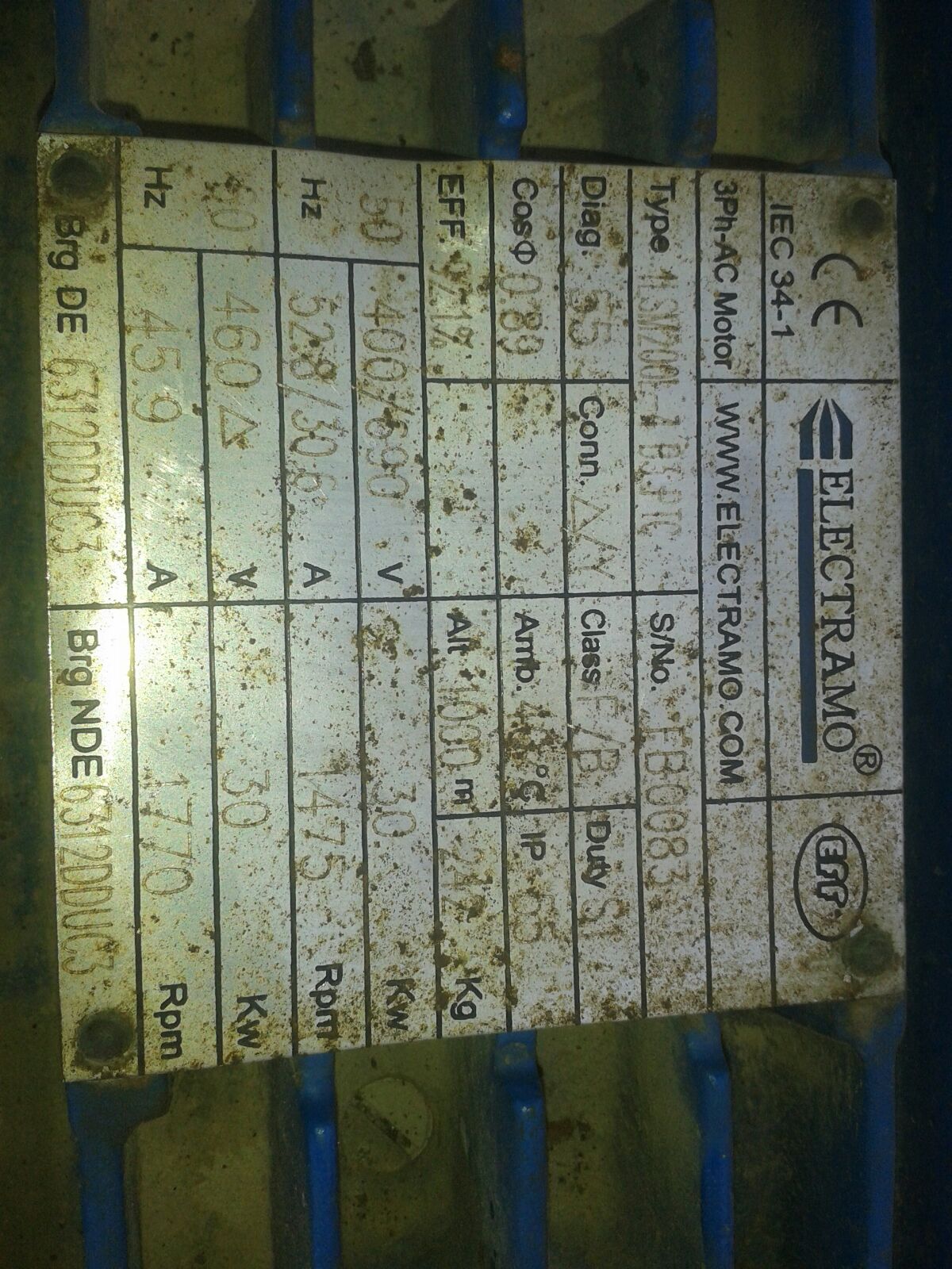 1LSM200L-4 B3PTC S/No FB0083 