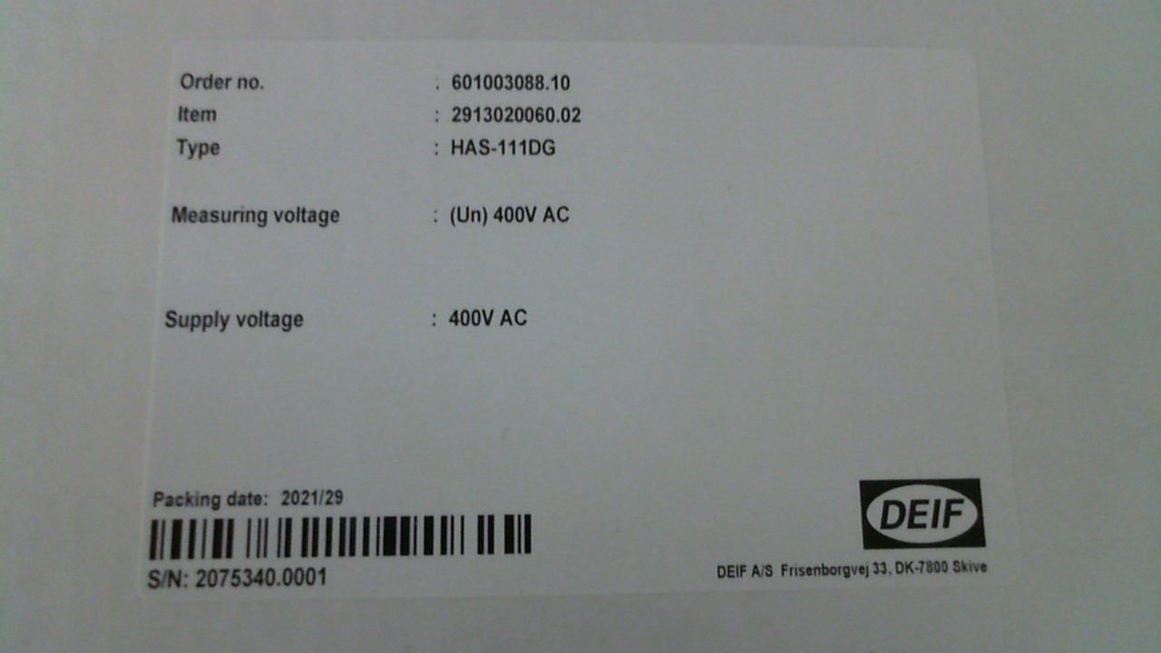 2913020060 02 / HAS-111DG