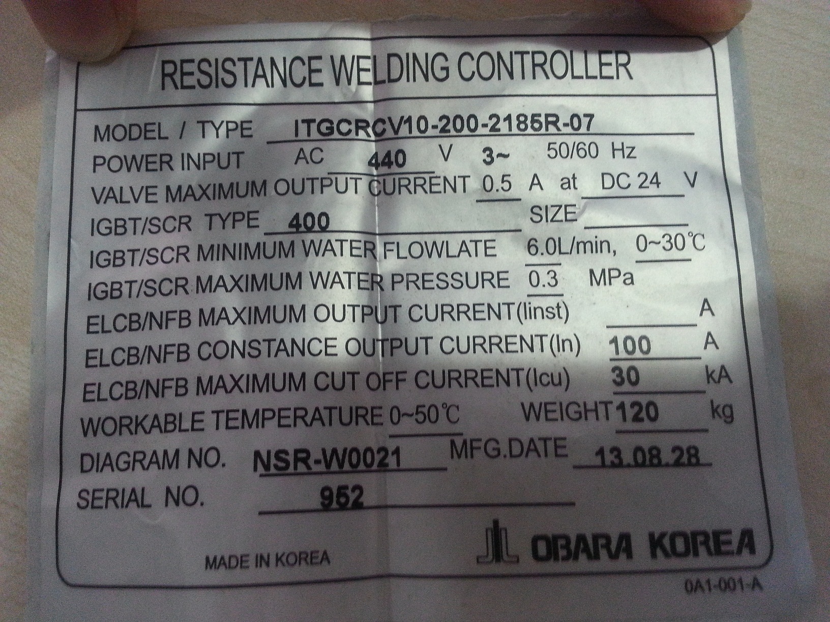 IUTGCRCV10-200-2185R-07 
