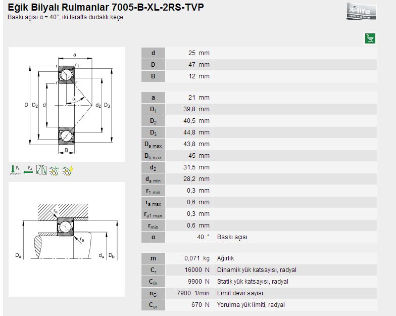 7005-B-XL-2RS-TVP