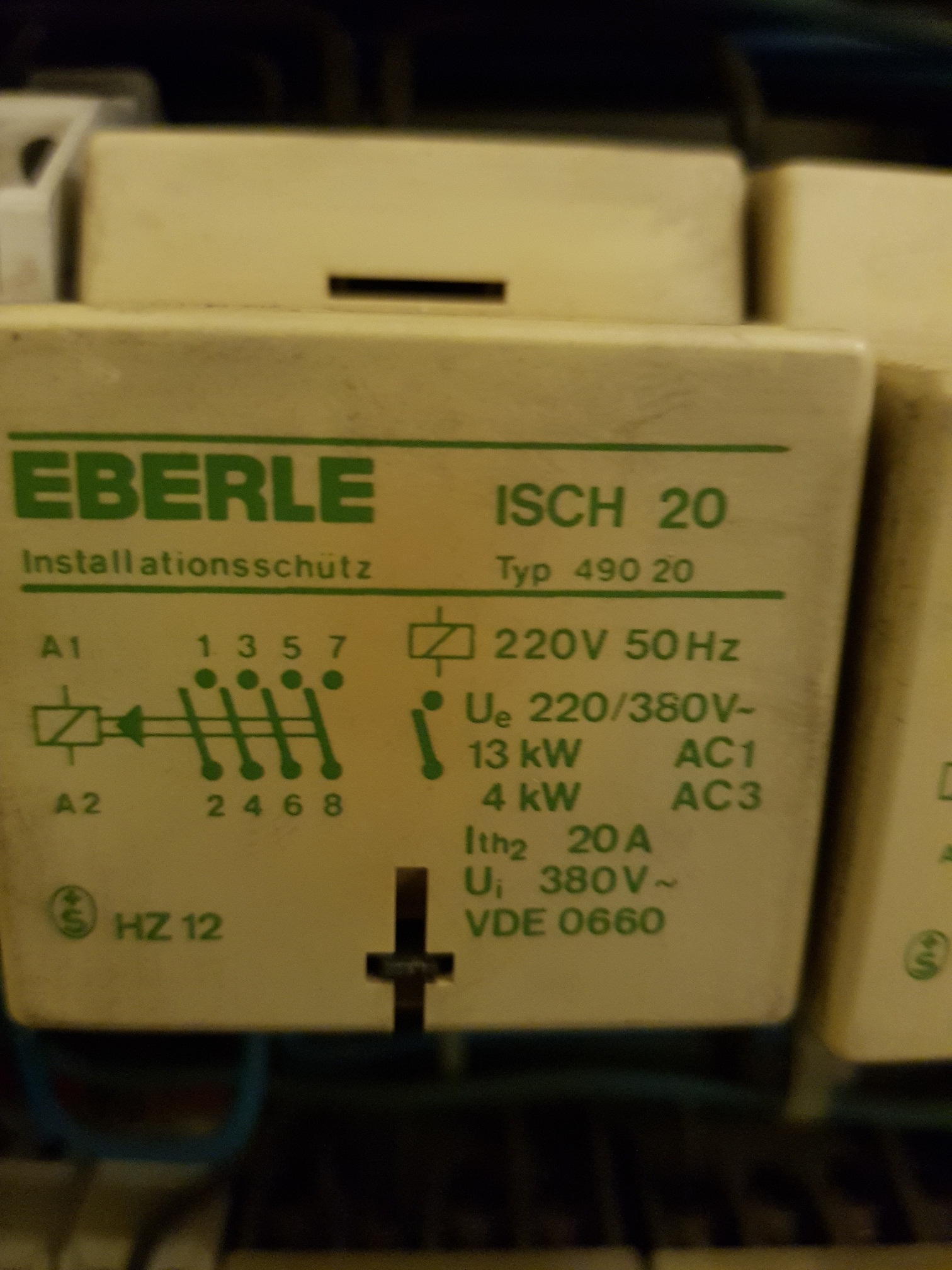 ISCH 20 Typ 490 20 obsolete/replacement P/N: 049095140000 Type: ISCH 20-4 S 