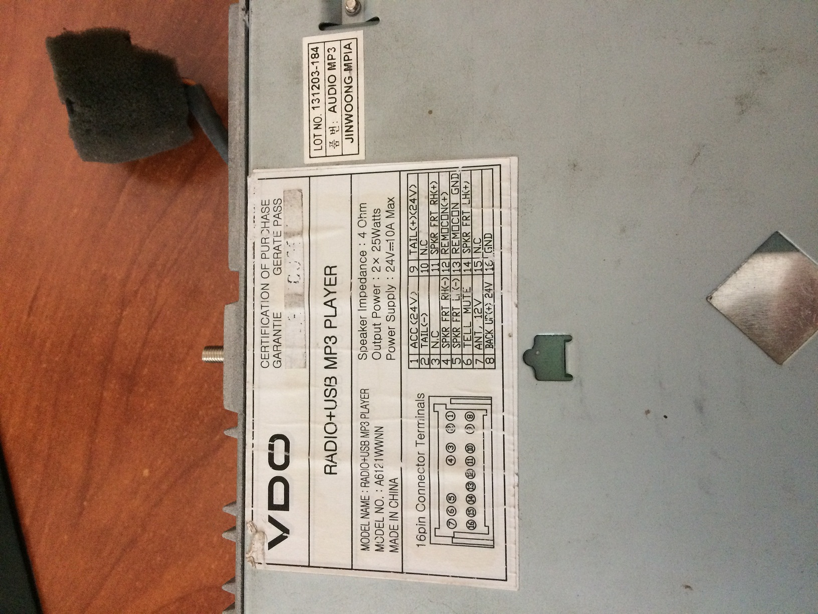 A6121WWNN OEM 