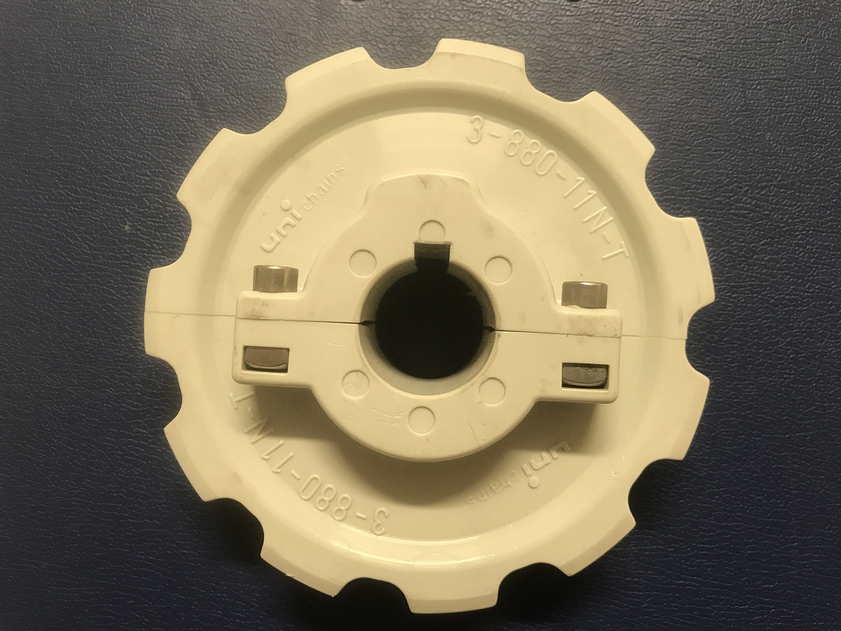 880 Sprocket z11-M PA6 Light Grey 2W-1R-2P (30 mm + Nut) 