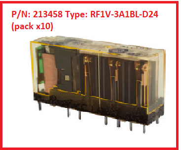 P/N: 213458 Type: RF1V-3A1BL-D24 (pack x10)