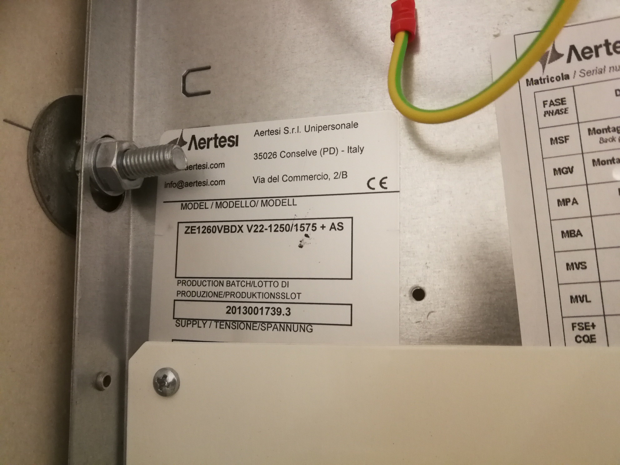 Zefiro 1250/1260  ,   40171656/3BTB7045A0/1
