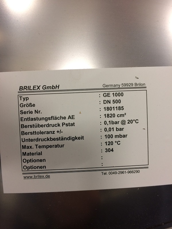 P/N: 1005-9730-00, Type:  GE DN 0500 mm preview 1