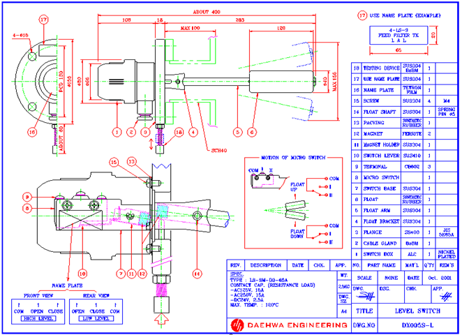 LS-SM-D3-65A (Dwg No. :  DX005S-L)