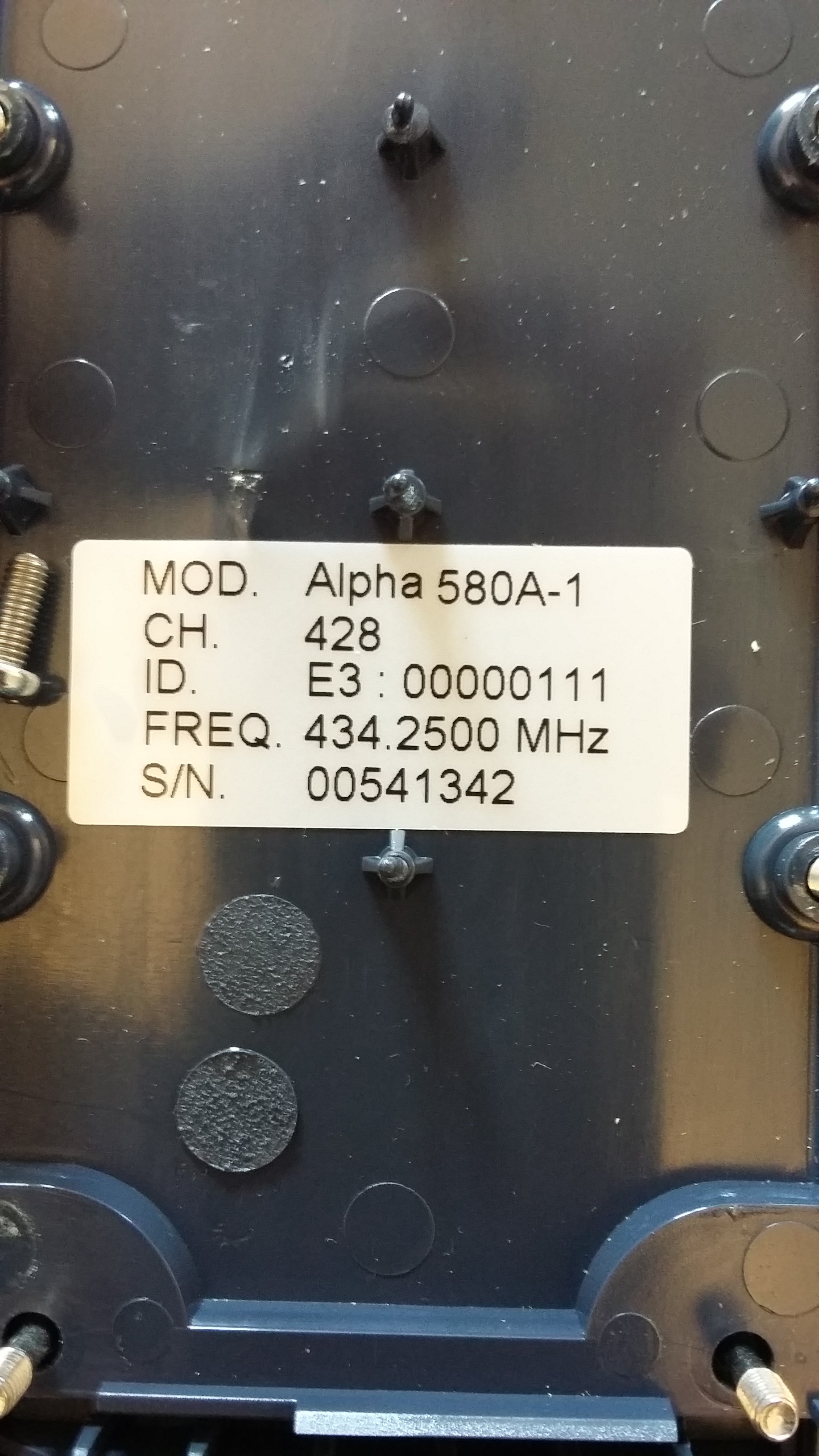 Ersatzsender für ALPHA 580A 