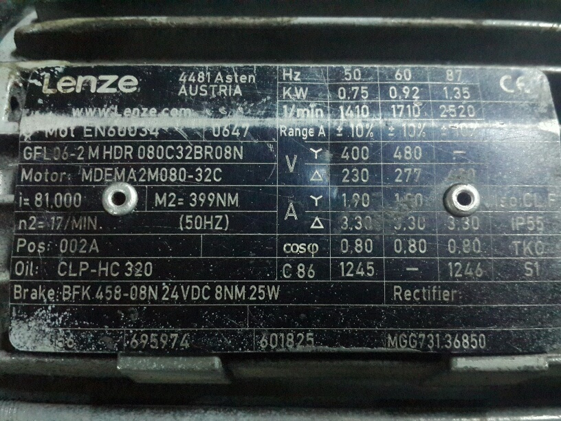 16133353 Type GFL06-2M HDR 080C32 
