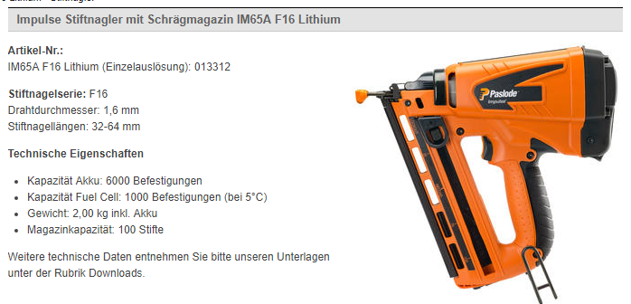 IM65 F16 LITHIUM 