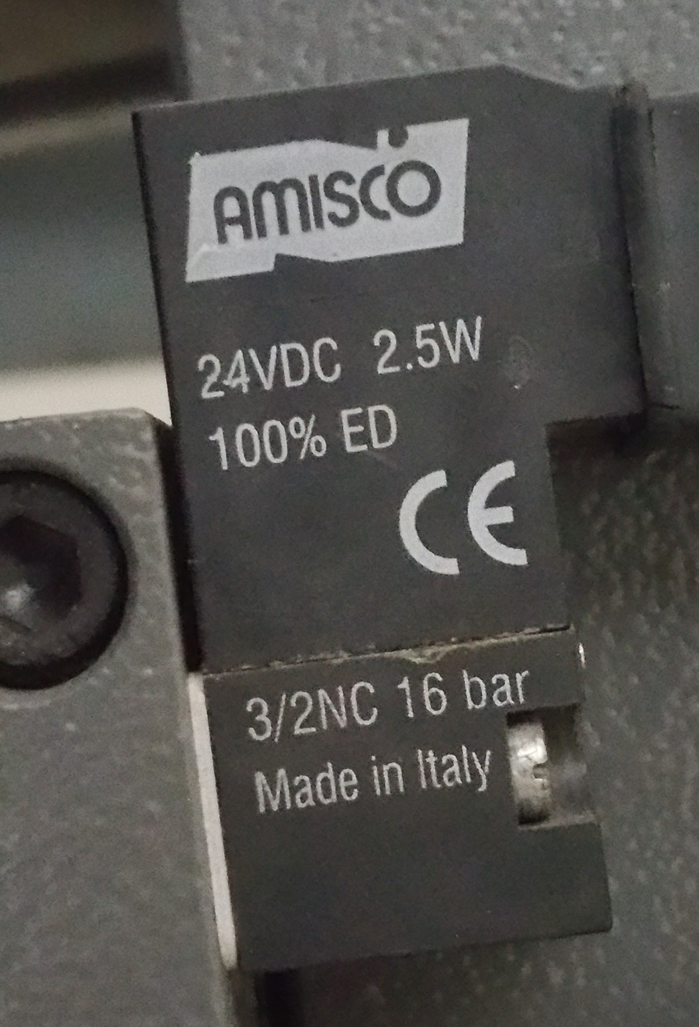 Type: 24VDC 2.5W 16 bar (FES15D1C2A4KVMAM)