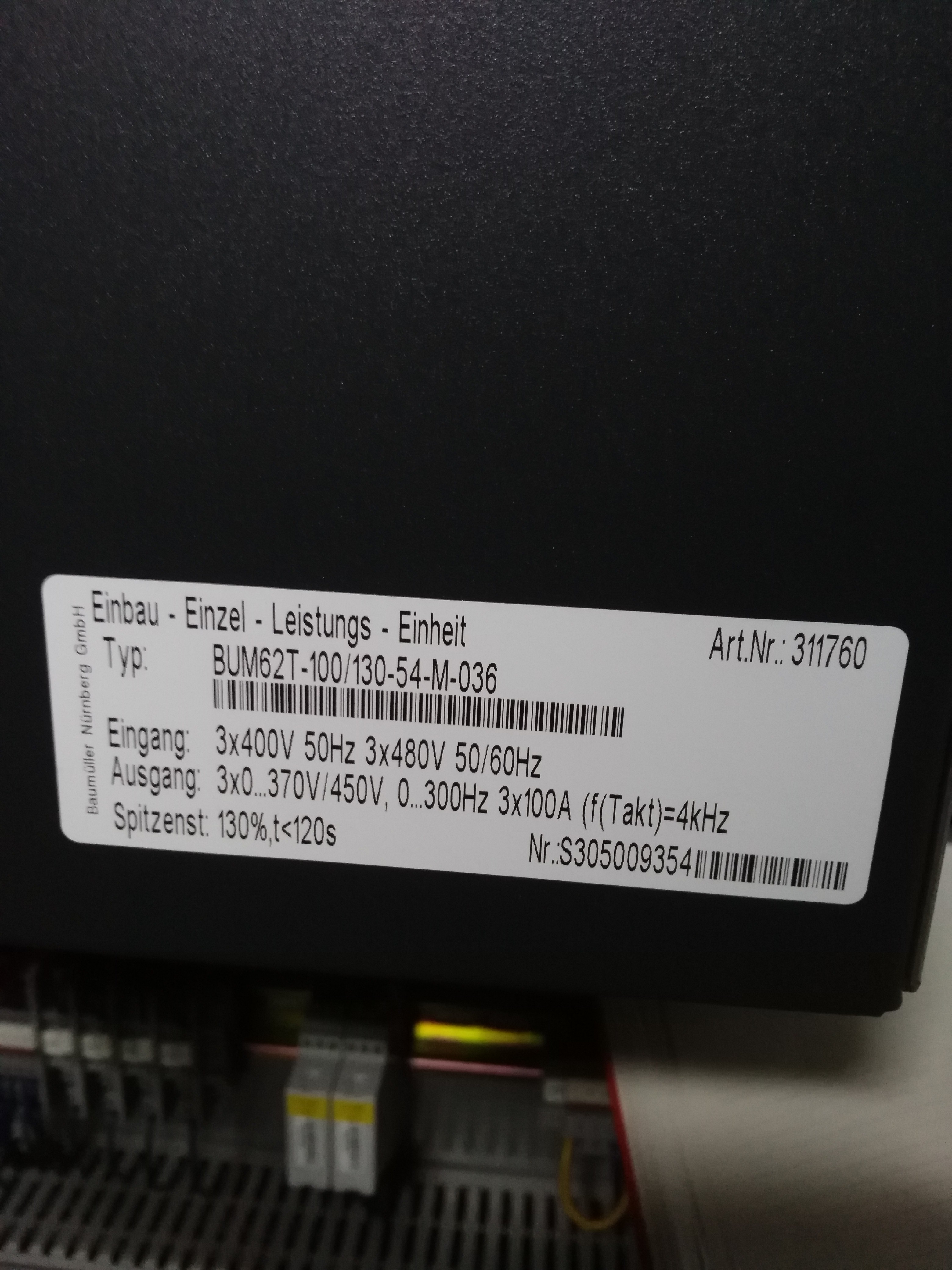 Type:BUM62T-100/130-54-M-036, alternative is  450772 Type BUM 62T-100/130-54-M-039 CUL