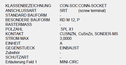P/N: 00917116, Type: SV-BU SCH 5PL RD M12 KUPPL-BU PG 7 S713