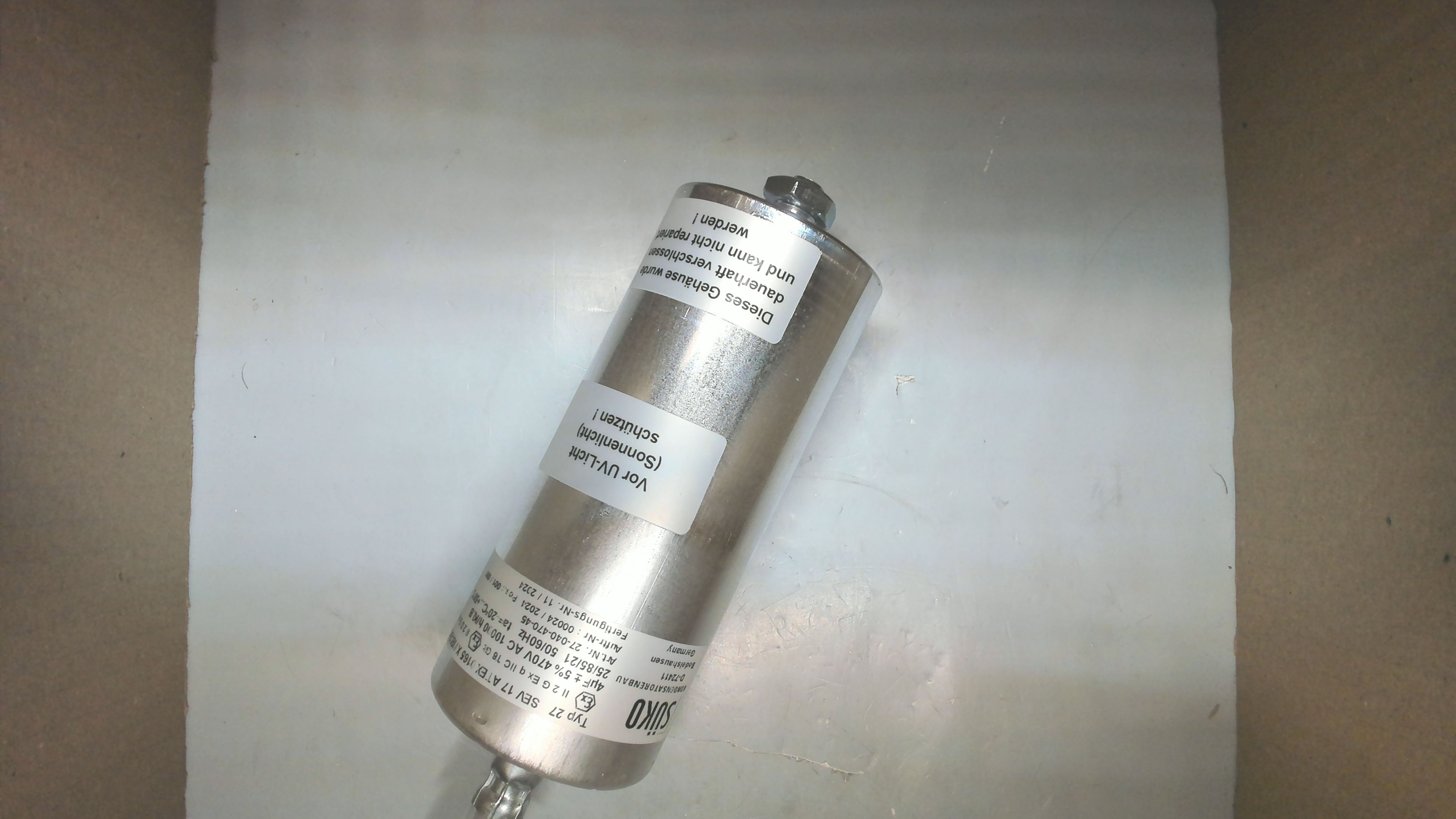 SEV 17 ATEX 0165 X / 17.0021 X