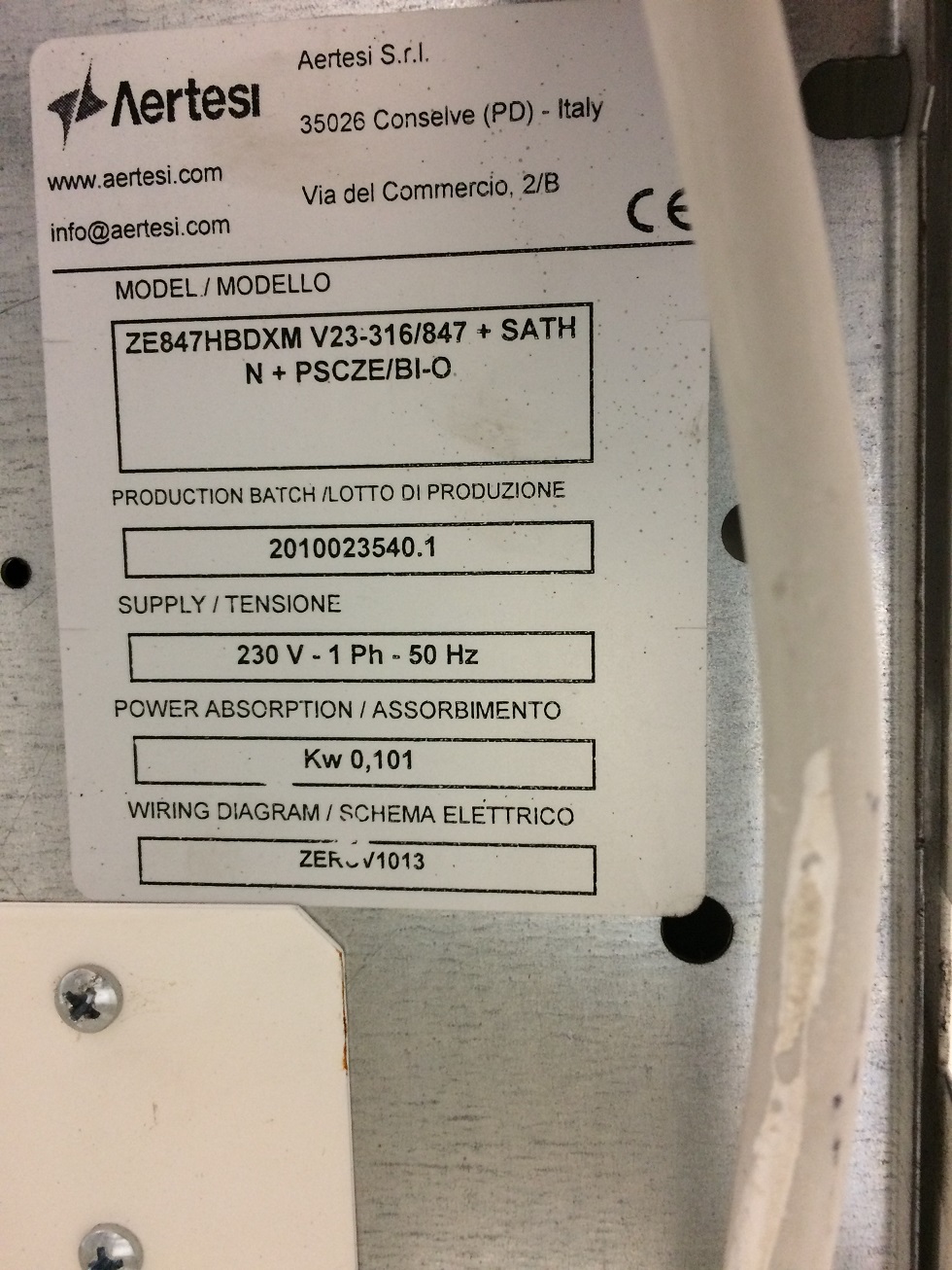 4-way valve with 230V drive for ZE847HBDXM