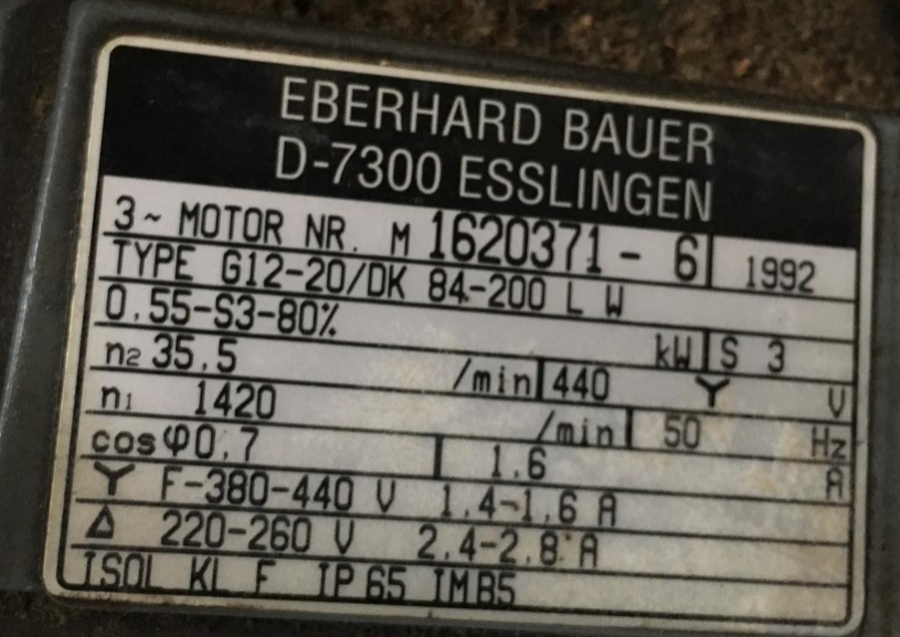 Type. G12-20/DK 84-200 LW
