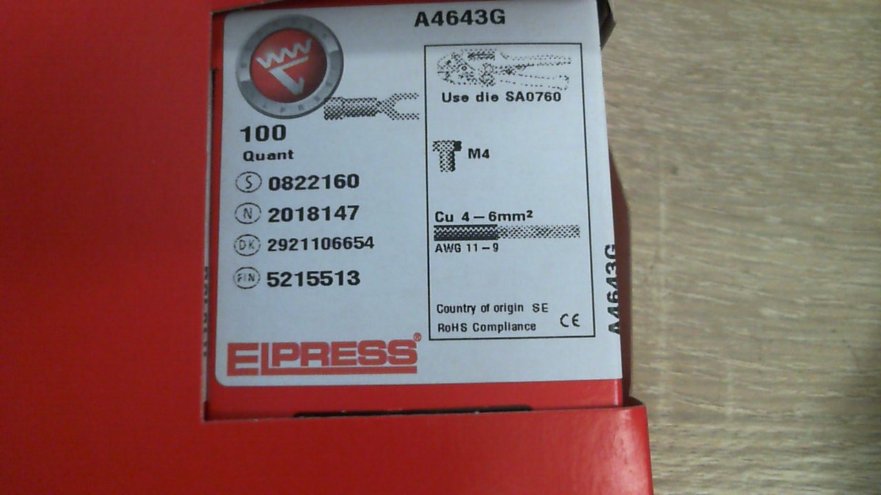p/n: 7278-272100, Type: A4643G
