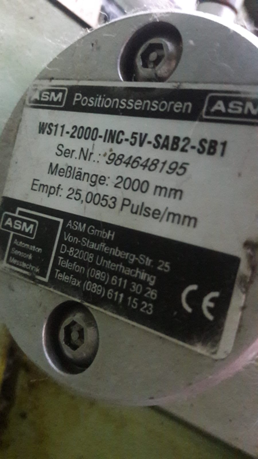 WS11-2000-INC -5V-SAB2-SB1 obsolete ; new code WS11-2000-DFS60-5V-SAB2-SB