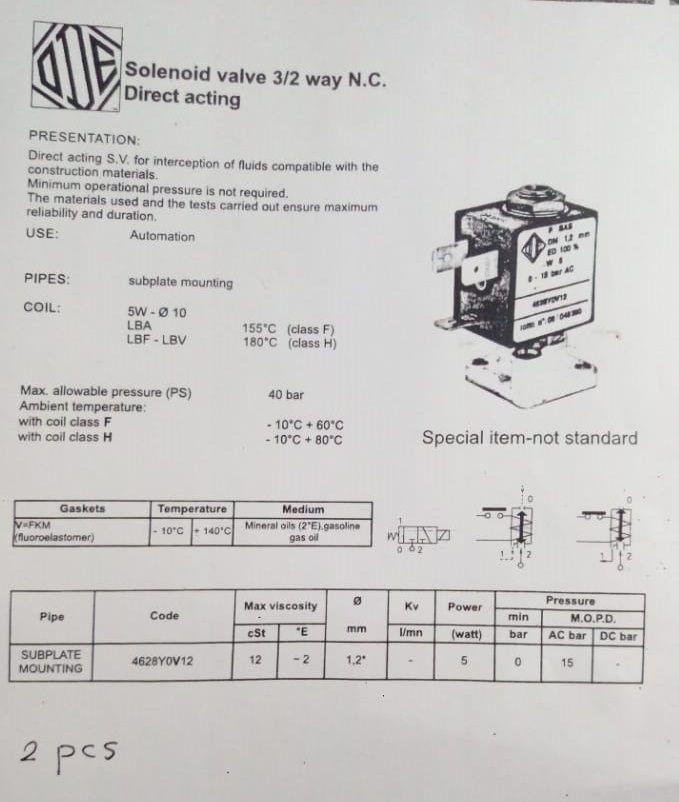 OD 4628Y0V12 220VAC