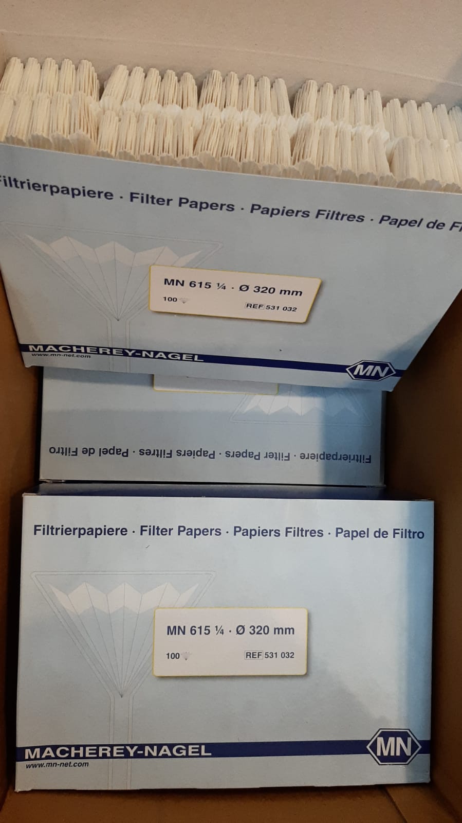531032 ( Filter Papers Folded MN 615 1/4), (1 pack = 100 pcs)