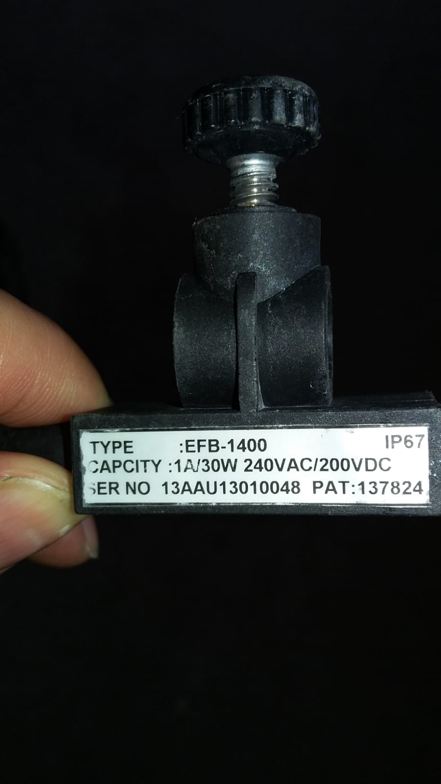 Type:EFB-1400 S/N:13AAU13010048 preview 1
