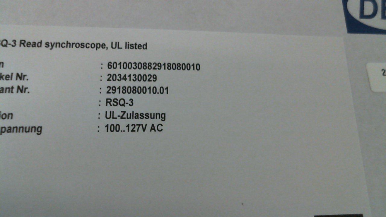 RSQ-3 (Variante : 2918080010.01)