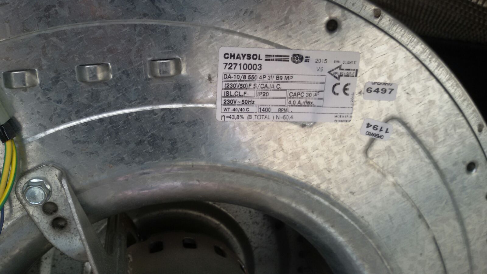 72710003 / DA-10/8 550 4P 3V B9 MP