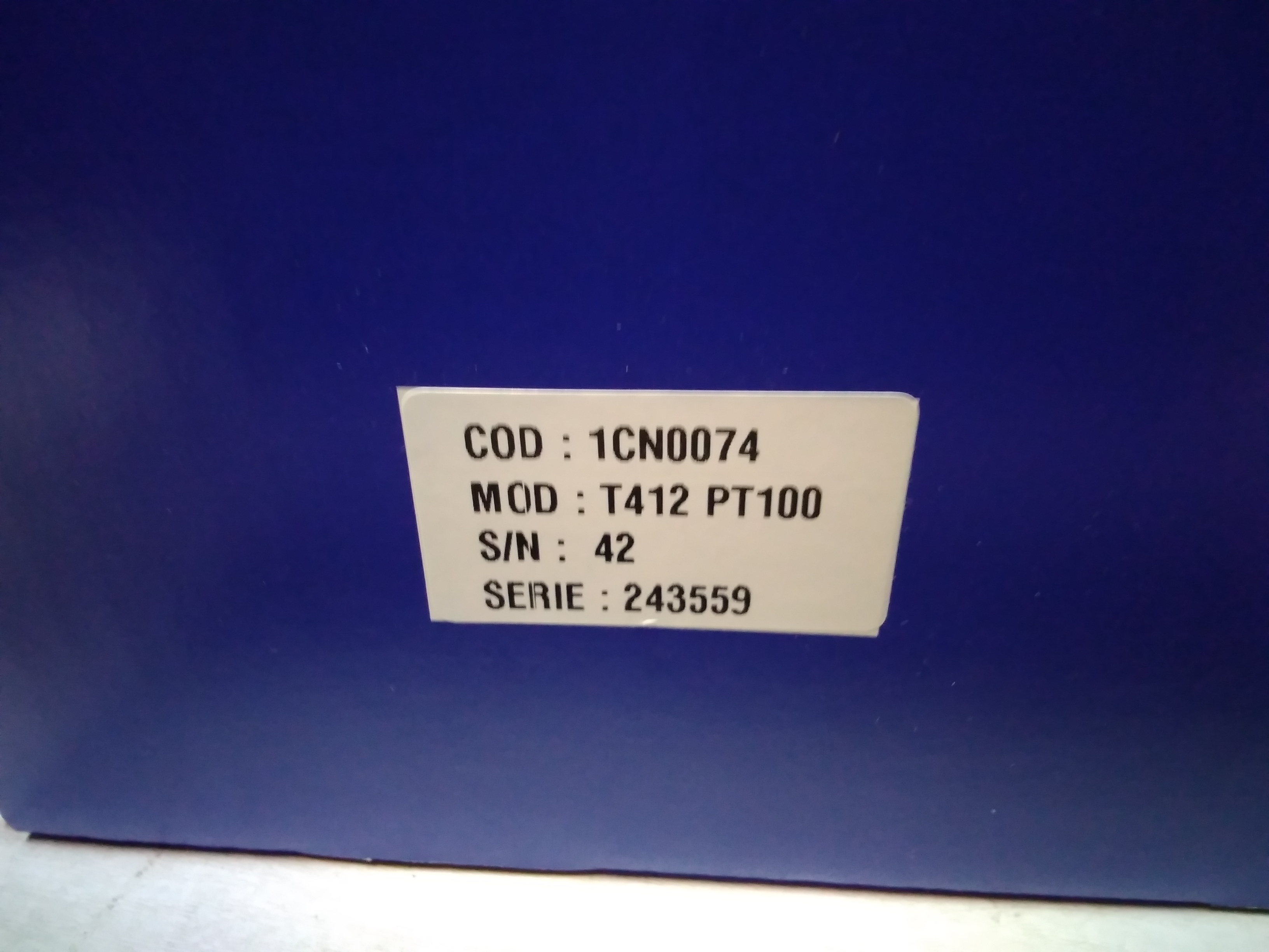 P/N: 1CN0074 Type: T412