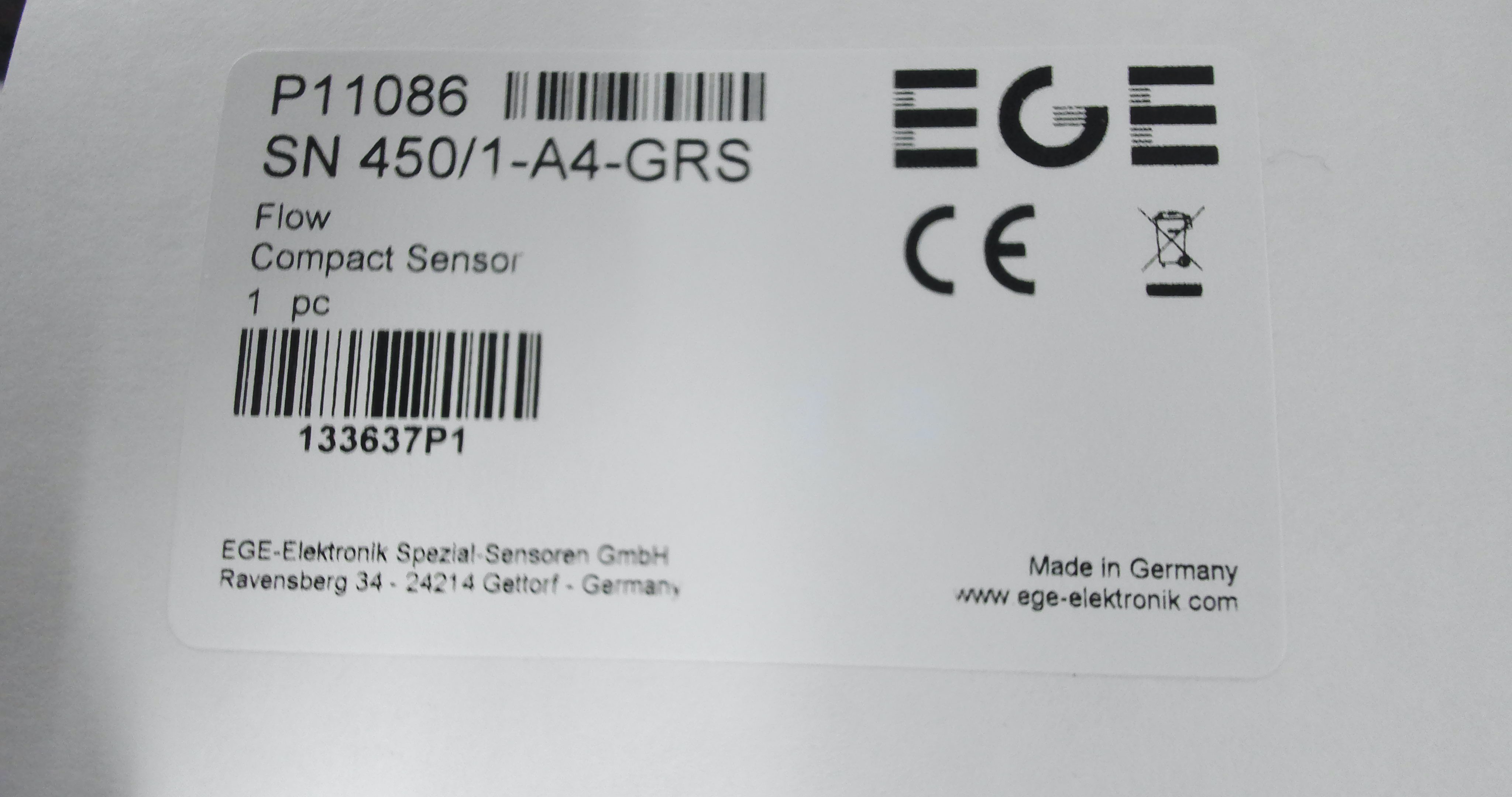 p/n: P11086, Type: SN 450/1-A4-GRS