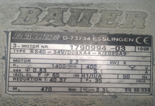 Type: BS40-34V/D09XA4-K/E025A9